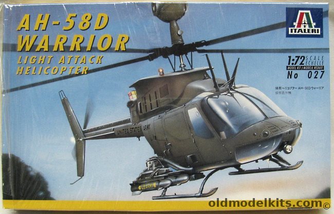 Italeri 1/48 TWO Bell AH-58D Kiowa Warrior - US Army 101st AVN.RGT 3rd Bat 1991, 027 plastic model kit